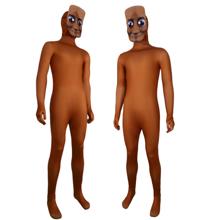 Kids Face Mask - Body jaune, costume de cosplay de
