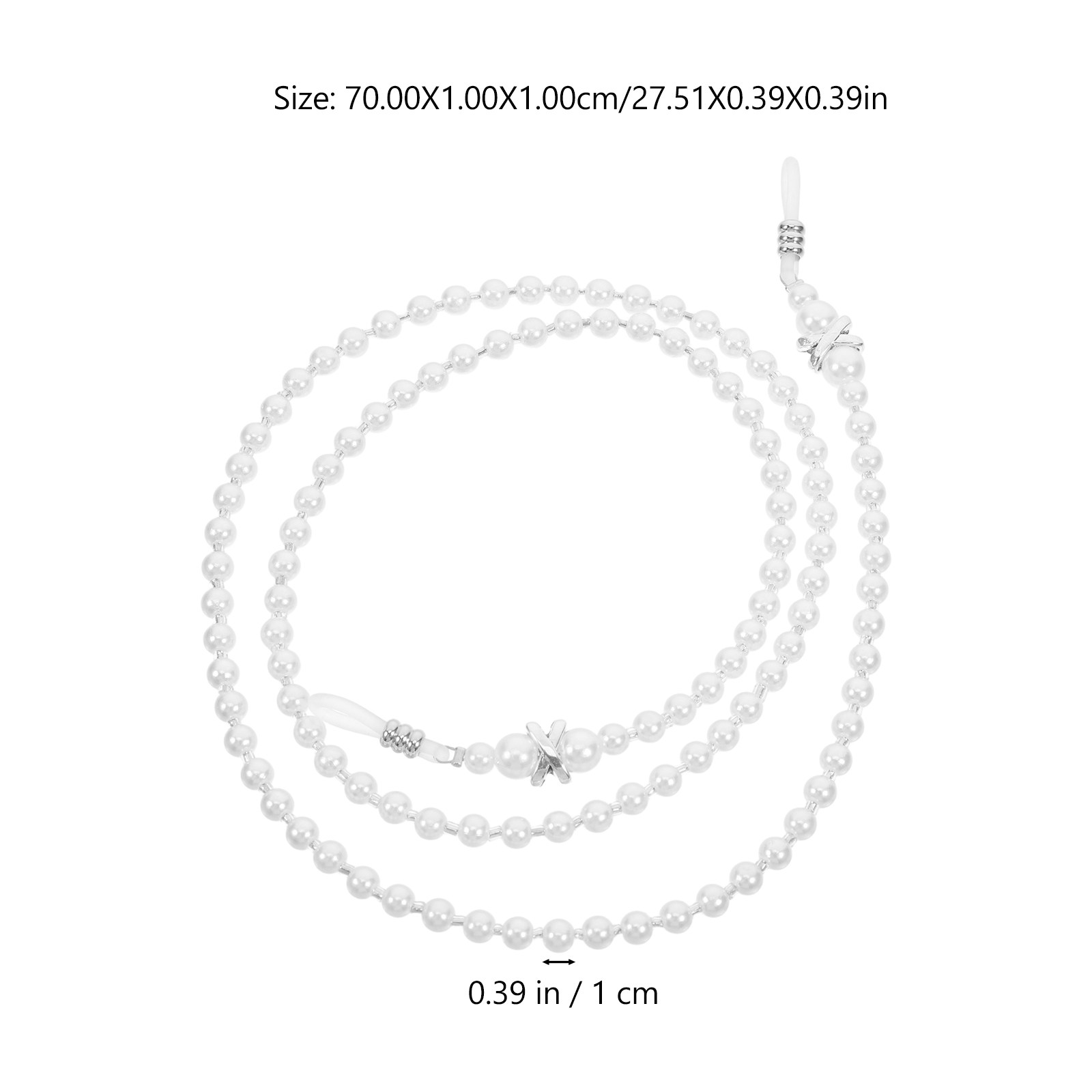 Chaîne de lunettes perlée élég - Mask Chain Holder avis et prix