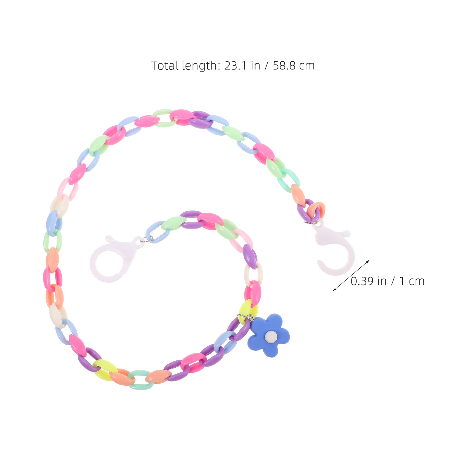 Collier masque floral pour lun - Mask Chain Holder avis et prix